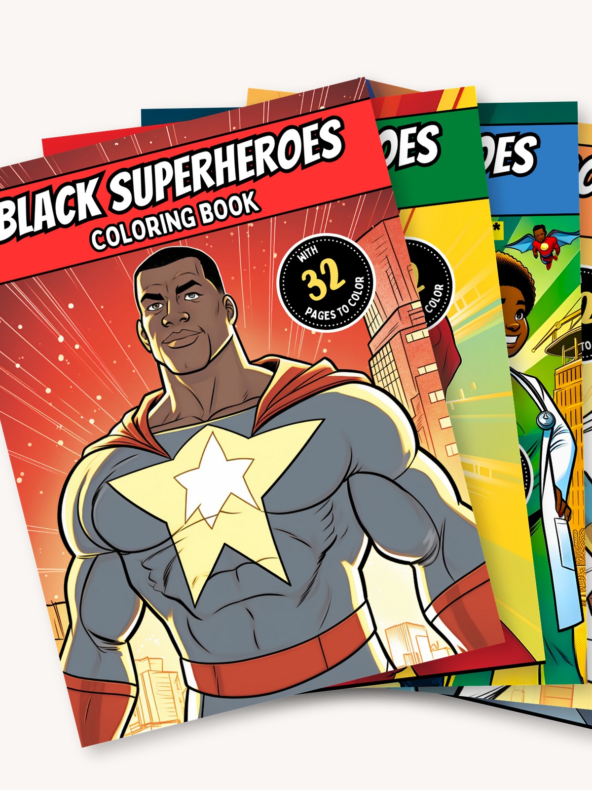 Black Superheroes Coloring Series